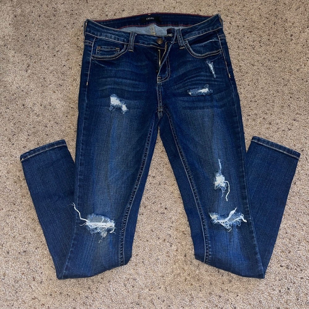 Cello Distressed Skinny Jean